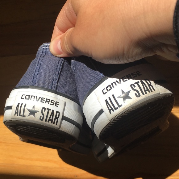 navy converse all star chuck taylor low top - Picture 4 of 6